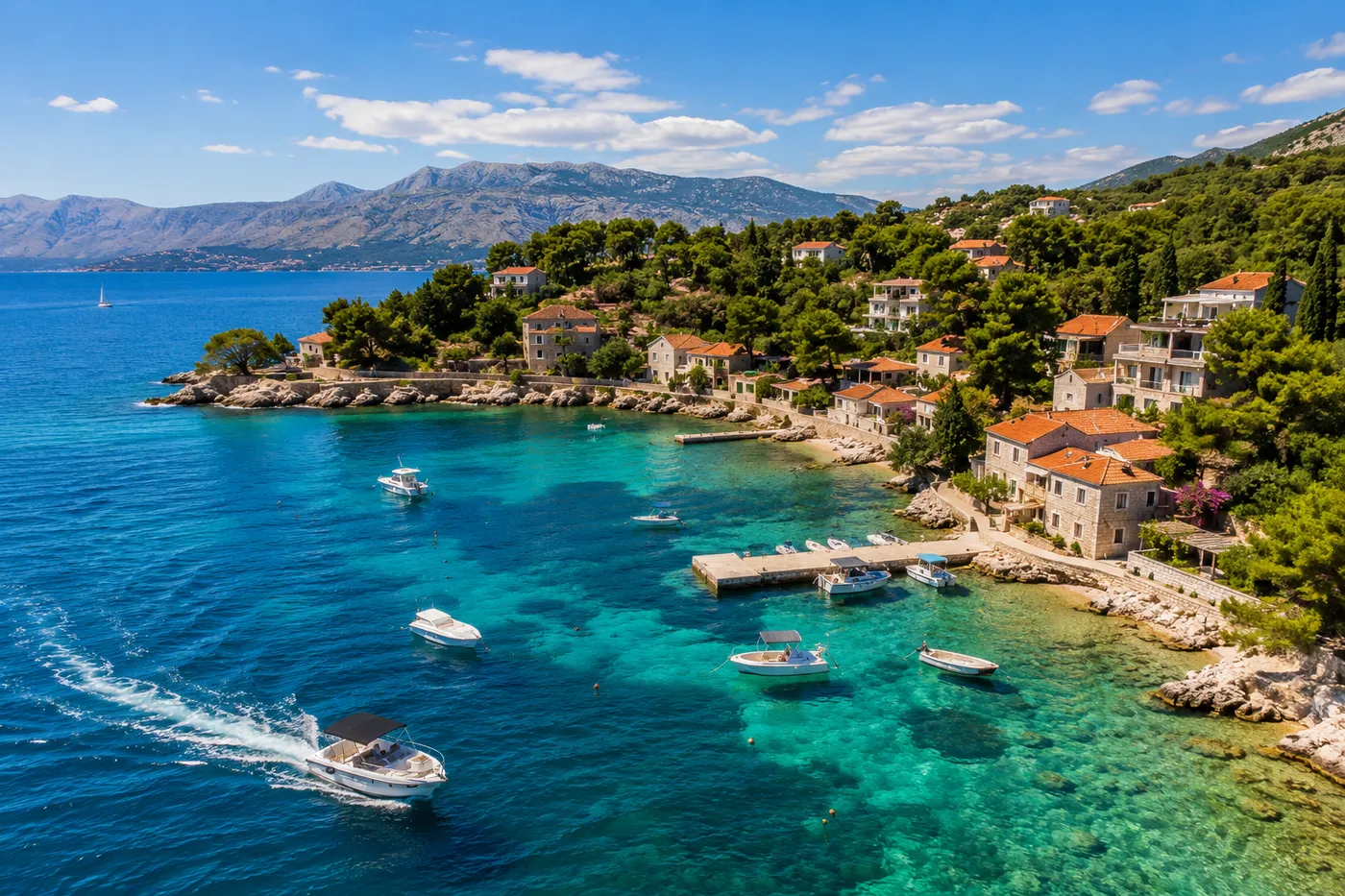Coastal Villages by Boat