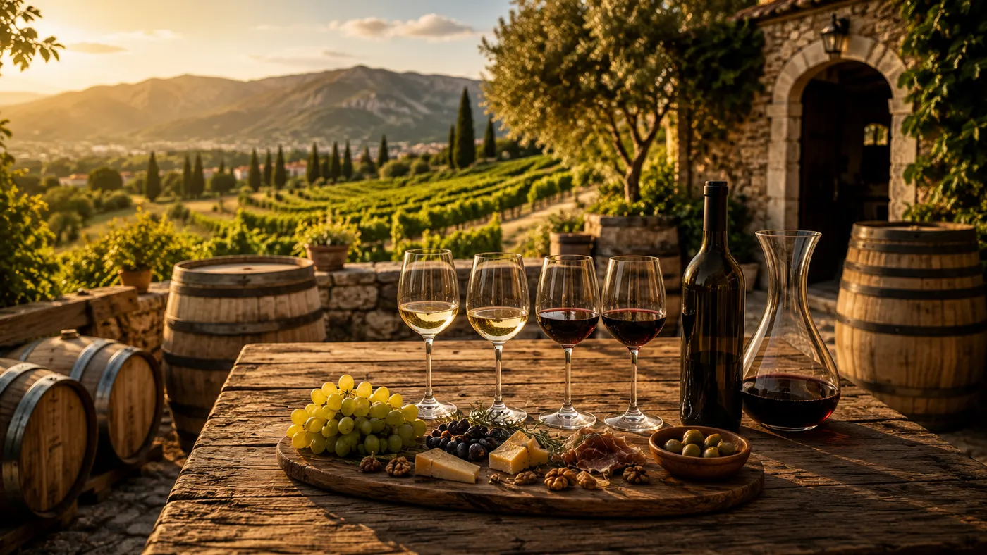 Wine Tasting Among The Vineyards